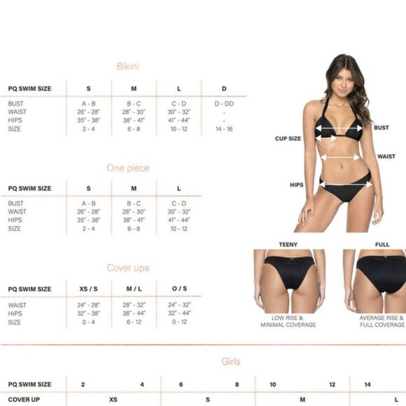 NWT PQ SWIM Calypso Drew Knot Tie Bikini Top Sz 14 - Picture 5 of 9